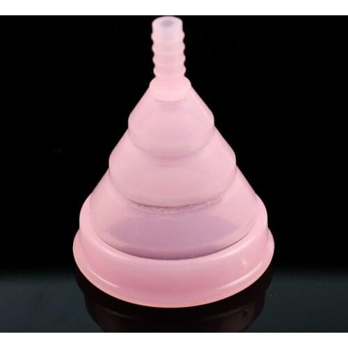 Feminine Hygiene Menstrual Cup Reusable Medical Grade Silicone Lady Period Cup Big/Small 2 Colors Women Vagina Care Product