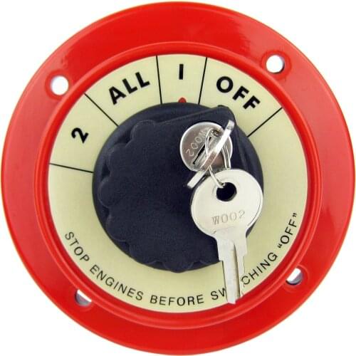 Marine Selector Switch Dual Battery Safety Shut Off Disconnect Switch With Lock