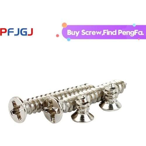 Peng Fa Nickel plated KA countersunk head tapping screw flat head tapping screw electronic screw M2M2.3M2.6M3