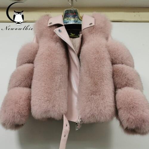 2021 Winter New Fashion Real Fox Fur Coats With Genuine Sheepskin Leather Wholeskin Natural Fox Fur Jacket Outwear Luxury Women
