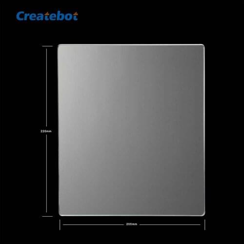 Createbot 3D Tempered Glass Plat Build Platform Size 220*205*3mm For Mid Printer