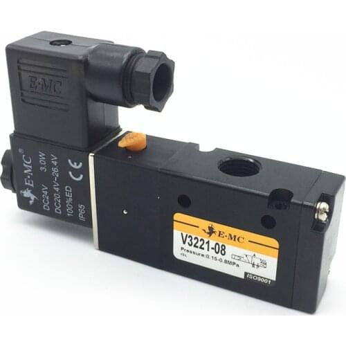 V3221-08 Pneumatic solenoid valve 24VDC 220VAC Pneumatic parts air control valve