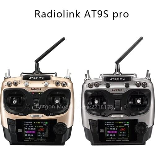 Radiolink AT9S Pro 12 Channels 2.4G RC Transmitter Radio Controller Support Crossfire Protocol with RX R9DS for Drone Fixed Wing