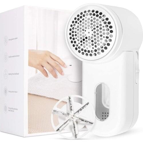 Fabric Shaver Electric Lint Remover 2-Speeds Portable Clothes Shaver with six Blades for Efficient Bobbles Fuzz Removing