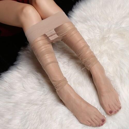 Ultra-Thin 3D Pantyhose T Crotch Low Waist Seamless Fully Transparent Hidden Female 5D Open Toe Fish Mouth Stockings Pantyhose