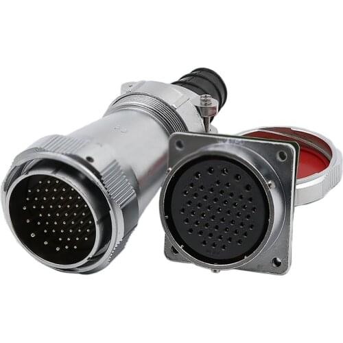 WEIPU WY55 TI+Z M55 IP67 Waterproof Aviation Electrical Connector Light Solar Panel 4Pin 7Pin 40Pin 53Pin 61Pin 50A High Voltage
