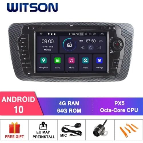 WITSON Android 10.0 IPS HD Screen For SEAT IBIZA 2009-2013 Multimedia Player Car 4GB RAM+64GB FLASH