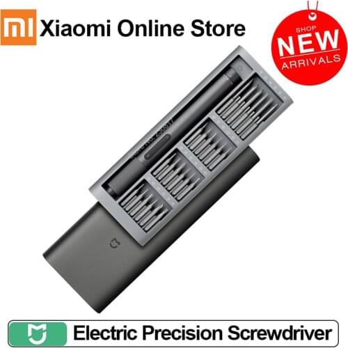 Xiaomi Mijia Electric Precision Screwdriver Kit 24 in 1 Single Wheel Torque Control Type-C Rechargeable Magnetic Aluminum Case