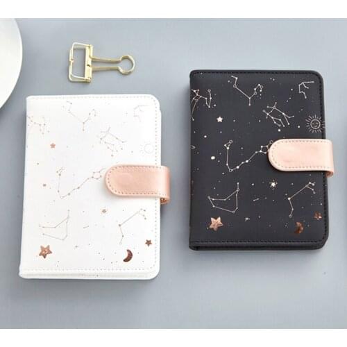 Star Moon PU Leather Notebook Paper Journal Diary Planner Journal Notepad Stationary Kids Gift