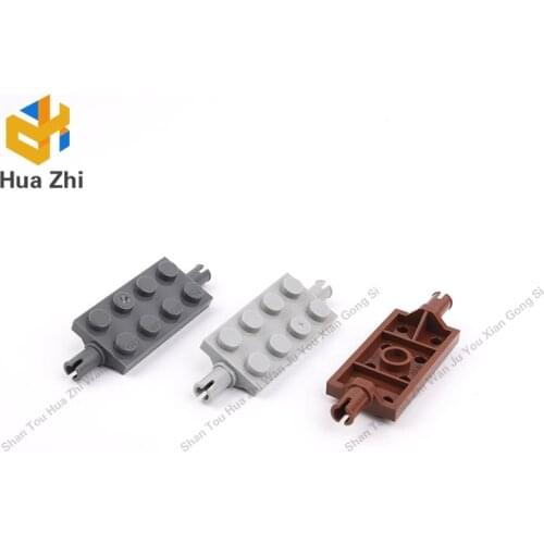 10PCS 30157 Plate Special 2 x 4 with Pins Building Blocks Parts MOC DIY Education Build Toys Brick