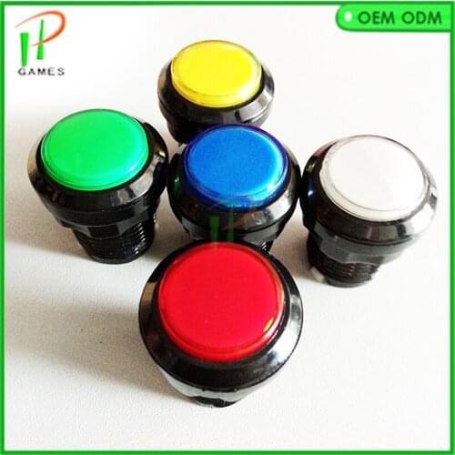 10pcs/lot 32mm arcade push buttons 12V led arcade button switch with Micro switch