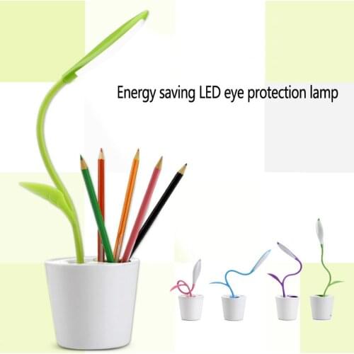 10PC Fashion USB Rechargeable LED Table Lamp Light Touch Switch Dimmable Student Lamp Reading Light Desk Table Lamp