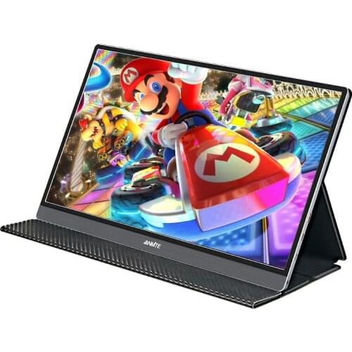Anmite 15.6 inch Portable Monitor for Laptop FHD Computer USB-C Portable LED Display PC TYPE-C HDMI PS4 Xbo x360 1080P
