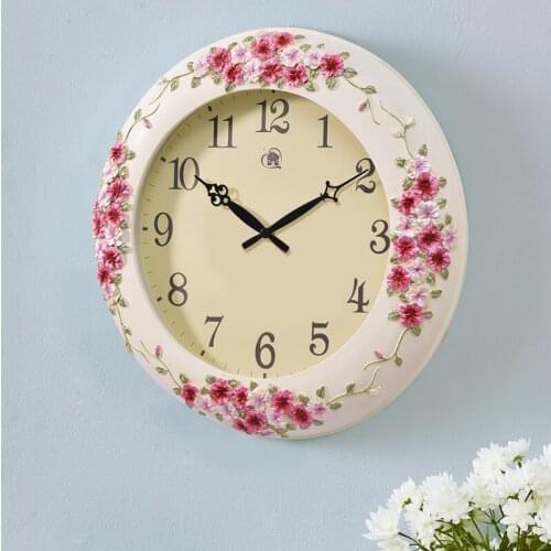 Watches quz Good new European creative fashion large living room wall clock clock garden simple quz cloroom