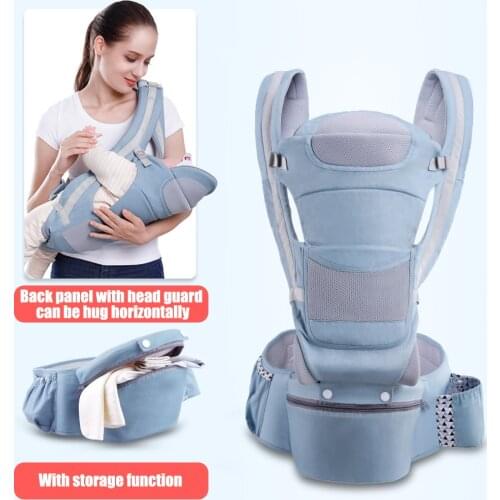 0-48 Month Ergonomic Baby Carrier Infant Baby Hipseat Carrier 3 In 1 Front Facing Ergonomic Kangaroo Baby Wrap Sling Removable