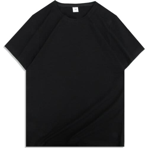 2021 summer new men solid t-shirt 95% cotton 5%Spandex Compact-Siro Spinning O-neck Tops High Quality Slim clothes