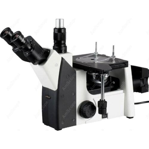 AmScope supplies 50X-1250X Inverted Trinocular Metallurgical Microscope