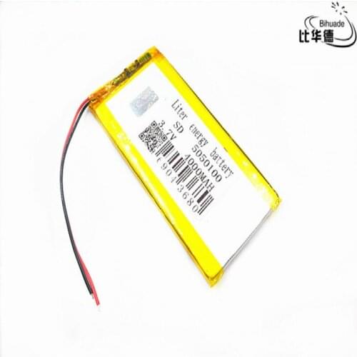3.7V polymer lithium battery 5050100 4000mAh high capacity Rechargeable Li-ion Cell Rechargeable For MP4 MP5 DVD Tablet GPS Toys