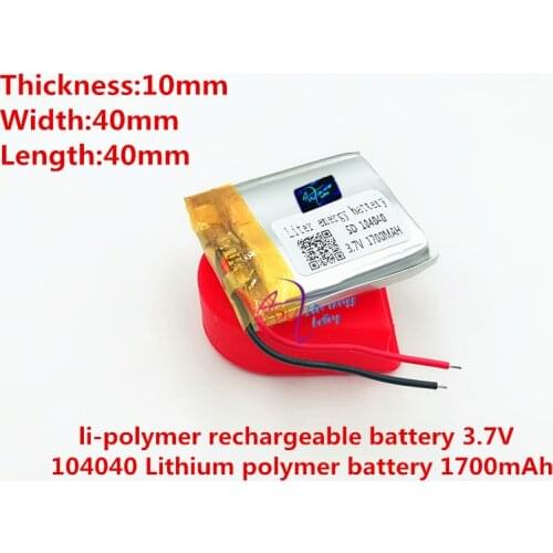 Li-po best battery brand 3.7V,1700mAH[104040] PLIB;polymer lithium ion / Li-ion battery for tablet pc,power bank,mp4,cel