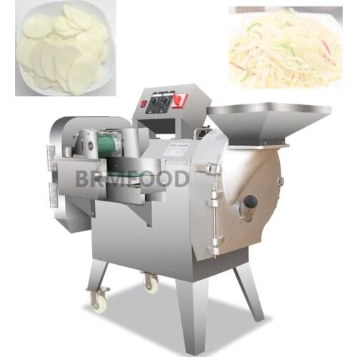 Double-Head Vegetable Cutting Machine Commercial Multi-Functional School Canteen Restaurant Electric Potato Shredder Cutting Mac