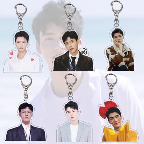 Trendy Cute WORD OF HONOR Shan He Ling Wen Kexing Acrylic Key Chain Decoration Collection Key Ring Toy Cosplay Gifts