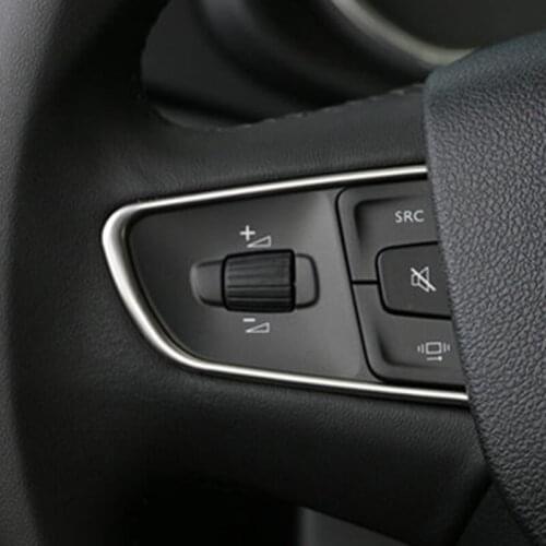 My Good Car Steering Wheel Buttons Cover Trim strip Interior Decoration Sequins for Peugeot 408 3008 508 Citroen C4 Sega C3-XR