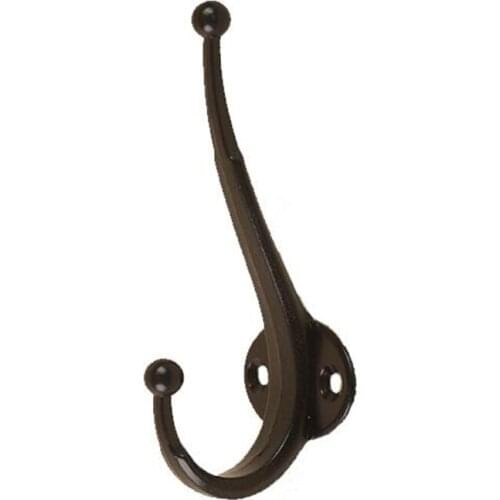 Wall Hook for Clothes Zinc Alloy Door Vintage Coat Hooks Hat Bag Towel Hanger Bathroom Hook Antique Single Double Hanger
