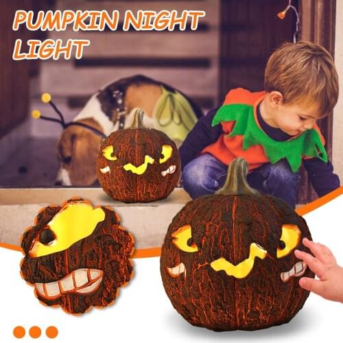 2021 New Halloween Pumpkin Projection Lamp Animated Talking and Singing Pumpkin LED Light for Halloween Home Party Decorations
