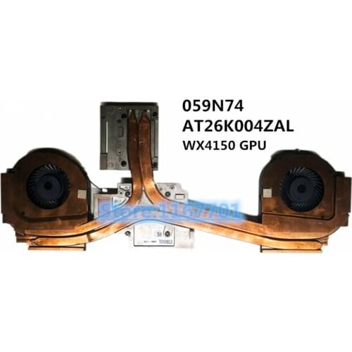 New ORG Laptop/Notebook CPU/GPU cooling Radiator heatsink&Fan for Dell Precision 7730 M7730 WX4150 AMD-GPU 059N74 AT26K004ZAL