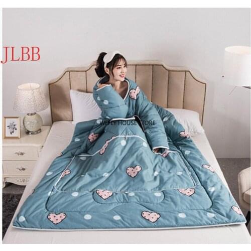 Wearable throw blanket kids sleeping bag new fruit duvet with stuffing warm bed Muti-use bed cover TV blanket sofa work quilts