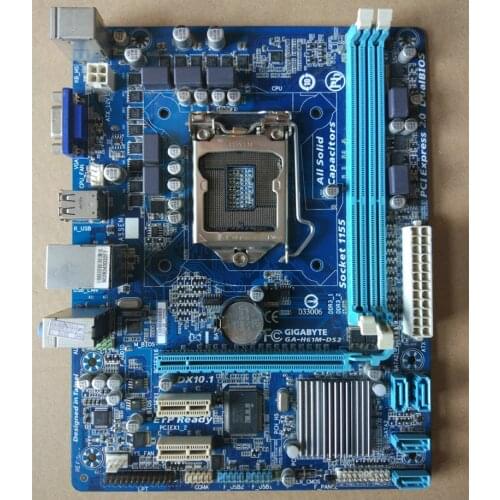 Gigabyte original Free shipping motherboard GA-H61M-S2PH H61M-S2PH DDR3 LGA1155 Solid-state integrated free shipping