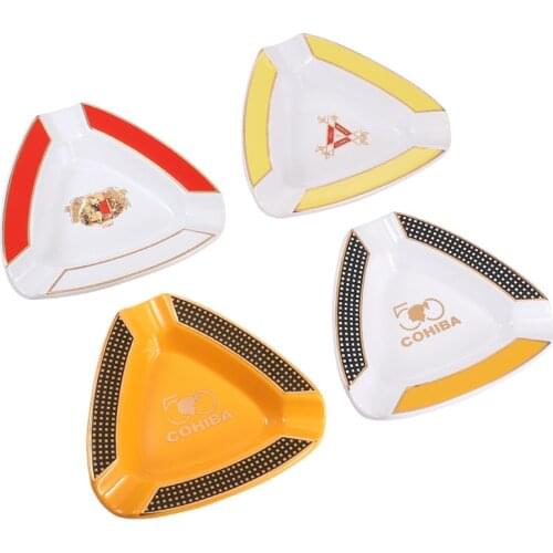 Cigar Ashtray Triangle Large Rest Outdoor Portable Cigars Ashtray Holder