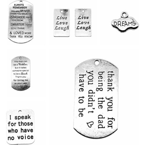 Tristana I Speak For Those Who Have No Voice Charms designer charms for jewelry making diy jewelry kit accessories