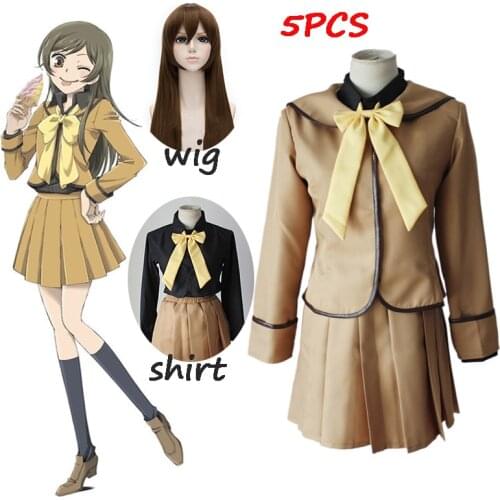 Kamisama Kiss Kamisama Hajimemashita Momozono Nanami School Uniform Sailor Suit Tops Dress Outfit Anime Cosplay Costume and wig