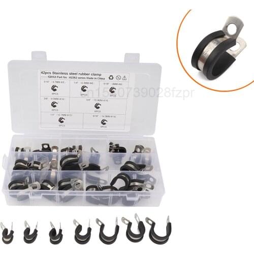 -stainless Steel 304 Rubber Band Clamp Hose / Steel Pipe Cable and Other Solid Parts Pipe Clamp