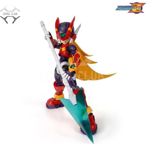 COMIC CLUB IN-STOCK E-model GBA GAME Rockman Megaman Zero E-model Assembly Action Robot Toy Figure Contain LED Light