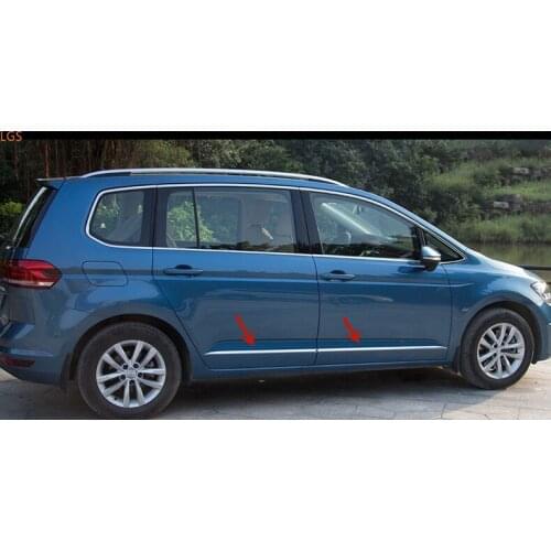 For Volkswagen Touran 2011-2015 High-quality stainless steel Body Decoration strip Anti-Rub protection Decoration Car styling