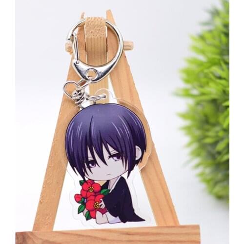 WL0969 Fruits Basket Keychain Acrylic Cartoon Keyring Accessories
