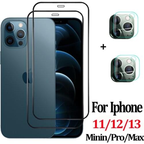 Protective Glass For iPhone 12 screen protector Film i phone 11 12 iPhone Pro Max mini Tempered Glass Apple iphone12Pro Smartphones Accessories
