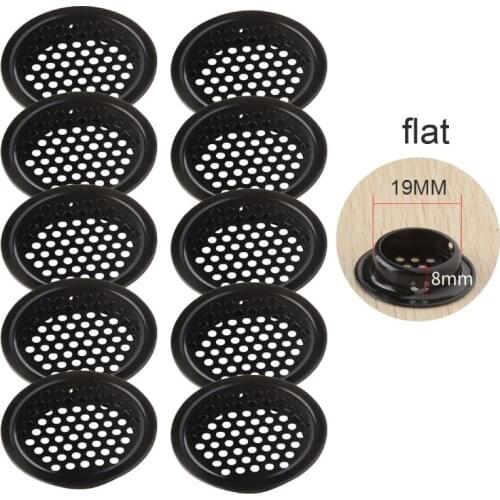 10Pcs/Set 19-53mm Wardrobe Cabinet Mesh Hole Stainless Steel Louver Air Vent Ventilation Cover Accessories