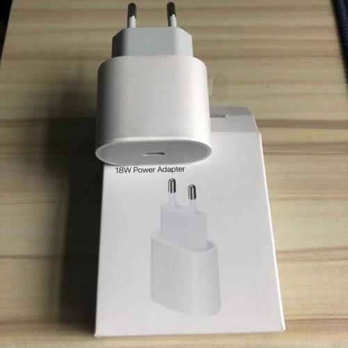 10pcs OEM 18W Fast Charging PD Charger For 11 12 Pro Max Genuine USB Type C Cable EU US AU Travel Power Adapter
