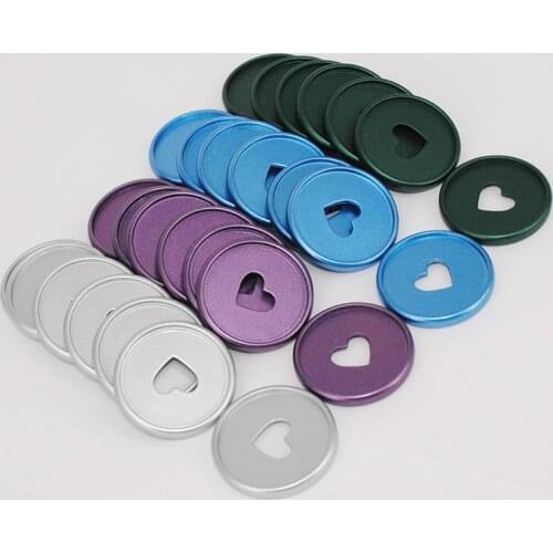 12pcs 35mm Plastic Planner Binding Discs Notebook Binder Rings Mushroom Binding Ring Discs Binder Office and School Supplies