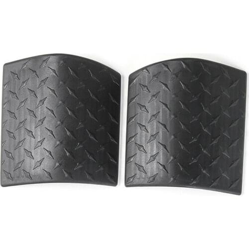 2X Black Cowl Body Armor Cover Diamond Plate Trim For 2007-2017 for Jeep Wrangler JK