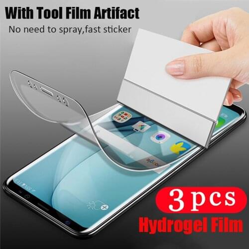 3Pcs soft full cover hydrogel film for xiaomi mi mix 2s 2 3 protective film mi max 3 max 2 Not Glass phone screen protector