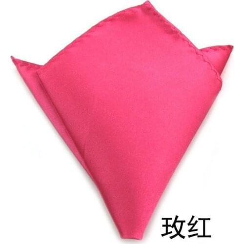 300pcs Fashion New Mens Satin Pocket Square Hankerchief Hanky Plain Solid Color Suit Decoration Party decoratio lin3851