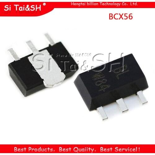 50pcs BCX56-16 SOT-89 BCX56 SOT89 transistor NPN 1A 80V marking: BA BD BH BL