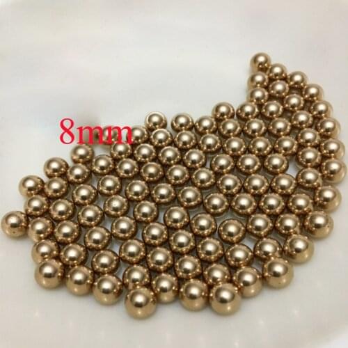 8mm Dia H62 Brass Solid Industry Ball, about 50 pcs/lot