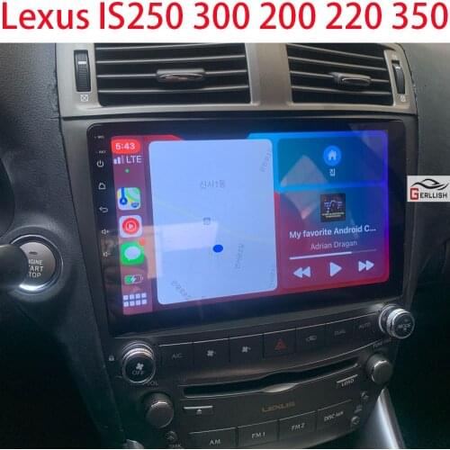 For Lexus IS250 IS300 IS200 IS220 IS350 2005-2012 Android Auto Autoradio Bluetooth Apple Carplay Wireless Car Audio Radio 1 Din