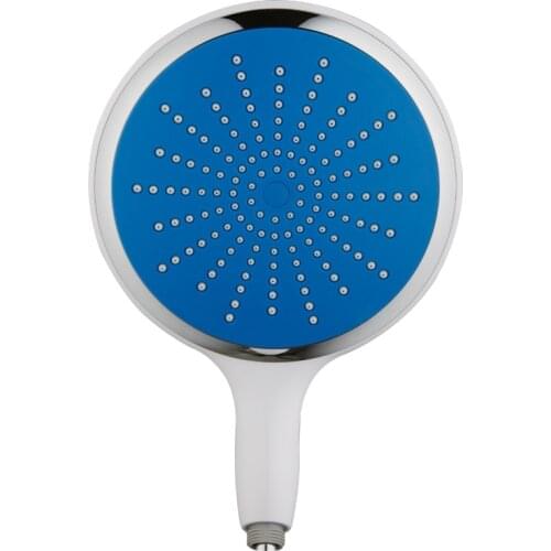 Bathroom blue Large shower area 8 inch 200mm ABS plastic chrome Handheld shower head Round shower sprayer-6615
