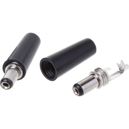 C1FB 10 Pcs 5.5x2.1mm High Quality Circular DC Tube Plug Male Socket Audio Connector